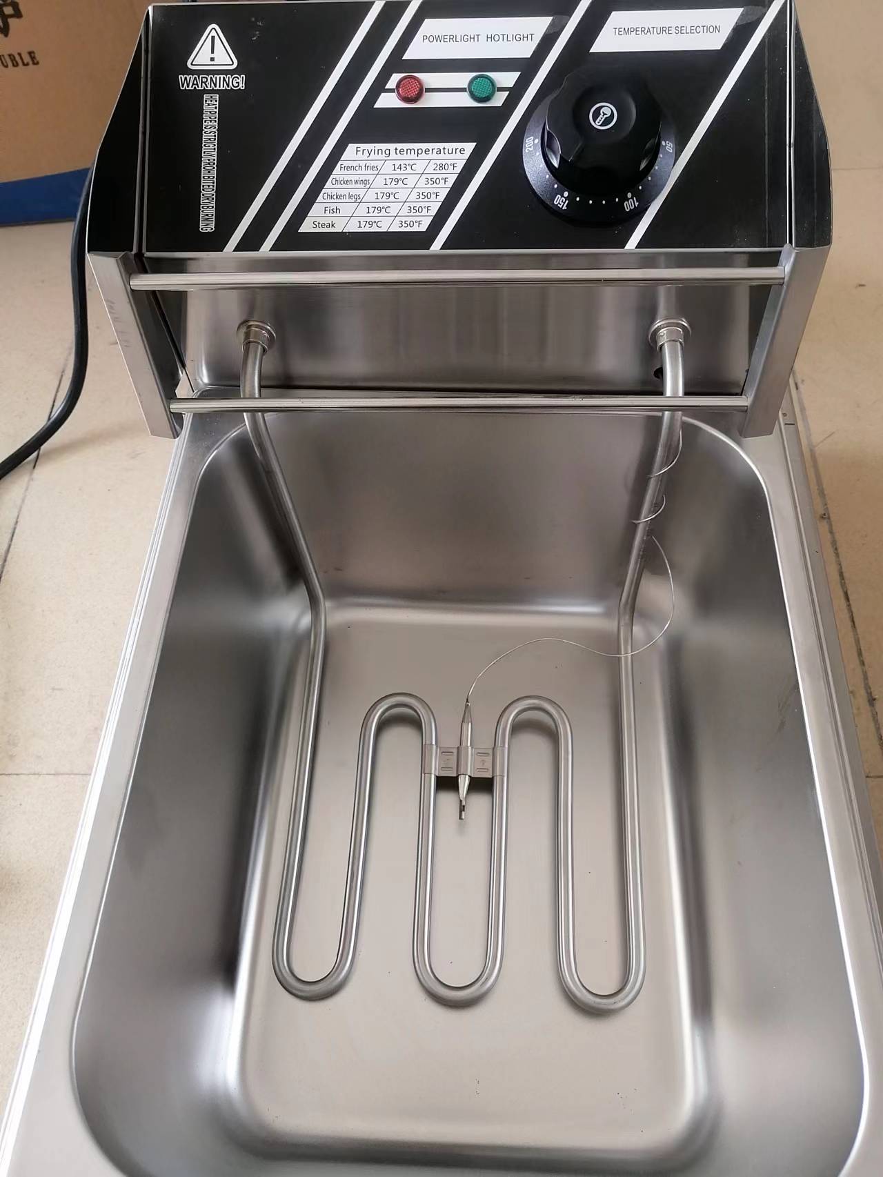 fritdeira electricaFritadeira Elétrica Comercial de Aço Inoxidável 220V Nova de Alta Qualidade com Termostato para Uso em Restaurantes, Residências, Pequenos